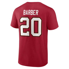 Fanatics Ronde Barber Tampa Bay Buccaneers Retired Player Icon Name & Number T-Shirt Red