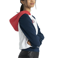 Boston Red Sox Lusso Women's Marlowe Tri-Blend Raglan Pullover Hoodie - White - MLB on Sale