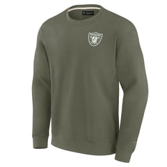 Fanatics Las Vegas Raiders Unisex Elements Super Soft Pullover Sweatshirt Olive