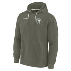 Fanatics Las Vegas Raiders Unisex Elements Super Soft Fleece Pullover Hoodie Olive