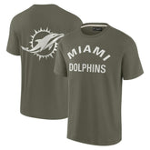 Fanatics Miami Dolphins Unisex Elements Super Soft Short Sleeve T-Shirt Olive
