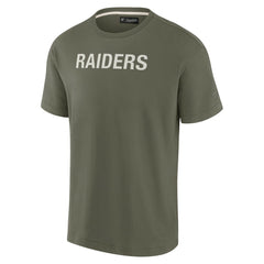 Fanatics Las Vegas Raiders Unisex Elements Super Soft Short Sleeve T-Shirt Olive