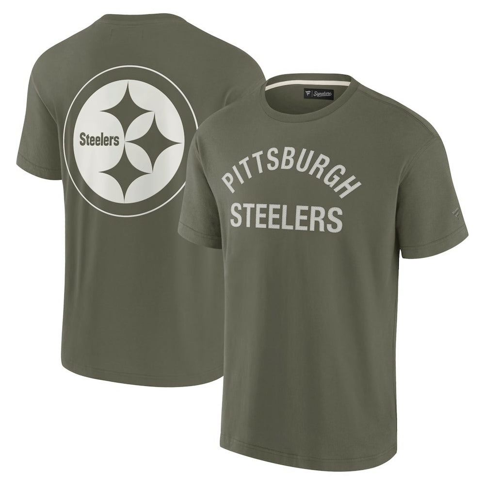 Fanatics Pittsburgh Steelers Unisex Elements Super Soft Short Sleeve T-Shirt Olive