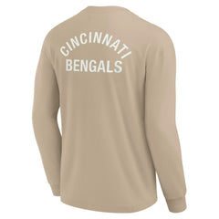 Fanatics Cincinnati Bengals Unisex Elements Super Soft Long Sleeve T-Shirt Khaki