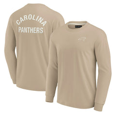 Fanatics Carolina Panthers Unisex Elements Super Soft Long Sleeve T-Shirt Khaki