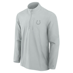 Fanatics Indianapolis Colts Front Office Micro Tonal Quarter-Zip Pullover Gray