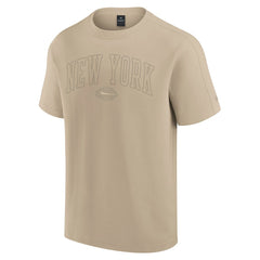 Fanatics New York Jets Unisex Elements Heavyweight Tri-Blend T-Shirt Khaki