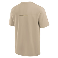 Fanatics New York Jets Unisex Elements Heavyweight Tri-Blend T-Shirt Khaki
