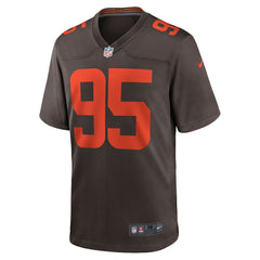 Nike Myles Garrett Cleveland Browns Alpha Dawg Game Jersey Brown