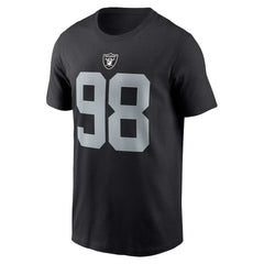 Nike Maxx Crosby Las Vegas Raiders Player Name & Number T-Shirt Black