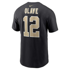 Nike Chris Olave New Orleans Saints Player Name & Number T-Shirt Black