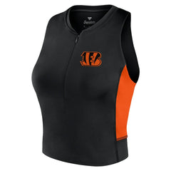 Fanatics Cincinnati Bengals Women's Studio Fitted Gym Tank Top Black