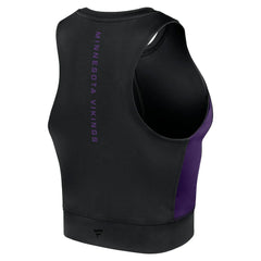Fanatics Minnesota Vikings Women's Studio Fitted Gym Tank Top Black