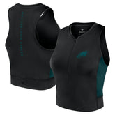 Fanatics Philadelphia Eagles Women's Studio Fitted Gym Tank Top Black