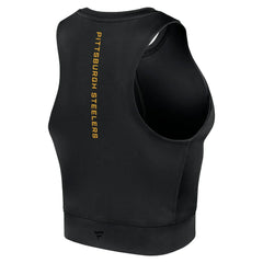 Fanatics Pittsburgh Steelers Women's Studio Fitted Gym Tank Top Black