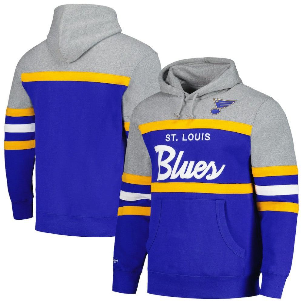 St. Louis Blues Head Coach Pullover Hoodie - Blue/Gray - NHL 200328536