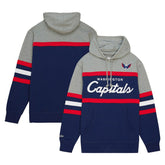 Washington Capitals Head Coach Pullover Hoodie - Navy/Gray - NHL 200328540