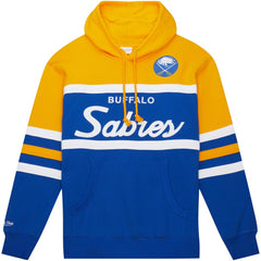 Buffalo Sabres Mitchell & Ness Head Coach Pullover Hoodie - Royal/Gold - NHL 200328541