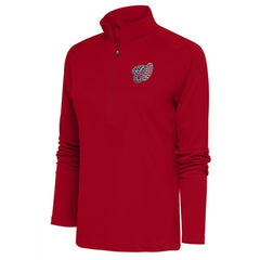 Washington Nationals Antigua Women's Patriotic Tribute Half-Zip Pullover Top - Red - MLB Online