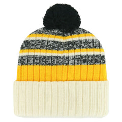 Pittsburgh Pirates '47 Tavern Cuffed Knit Hat with Pom - Natural - 47 brand Discount