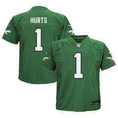 Nike Jalen Hurts Philadelphia Eagles Preschool Game Jersey Kelly Green