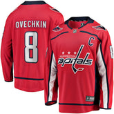 Alexander Ovechkin Washington Capitals Fanatics Captain Patch Home Breakaway Jersey - Red - NHL 200340946