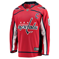 Alexander Ovechkin Washington Capitals Fanatics Captain Patch Home Breakaway Jersey - Red - NHL 200340946