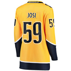 Roman Josi Nashville Predators Fanatics Women's Home Breakaway Player Jersey - Gold - NHL 200340948
