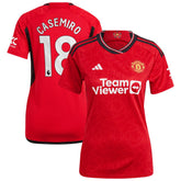 Casemiro Manchester United Women's 2023/24 Home Replica Player Jersey Red - Adidas cheap