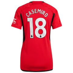 Casemiro Manchester United Women's 2023/24 Home Replica Player Jersey Red - Adidas cheap