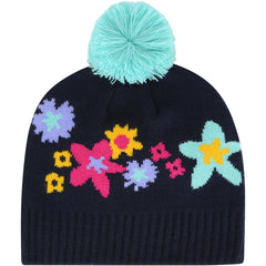 Athletics '47 Girls Youth Buttercup Knit Beanie with Pom - Navy - 47 brand on Sale