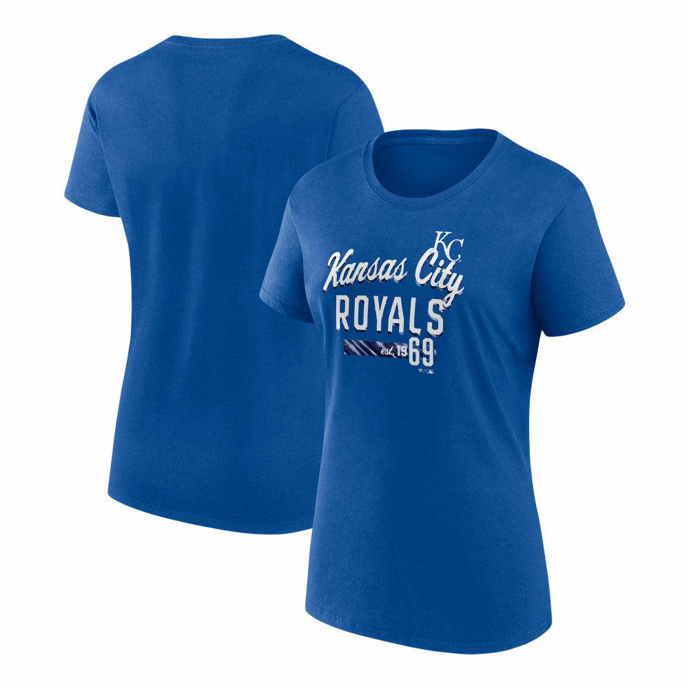 Kansas City Royals Fanatics Women's Logo Fitted T-Shirt - Royal - Fanatics Discount
