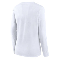 Washington Nationals Fanatics Women's Lightweight Fitted Long Sleeve T-Shirt - White - Fanatics Discount