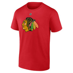 Connor Bedard Chicago Blackhawks Fanatics Authentic Stack Name & Number T-Shirt - Red - NHL 200351239