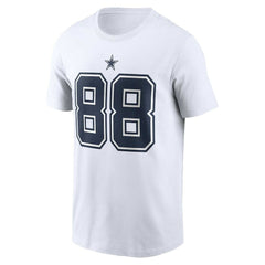 Nike CeeDee Lamb Dallas Cowboys Player Name & Number T-Shirt White
