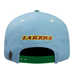Los Angeles Lakers Pro Standard Retro Program 2-Tone Snapback Hat Light Blue/Green