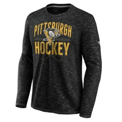 Pittsburgh Penguins Fanatics Iced Out Long Sleeve T-Shirt - Gray - NHL 200351813