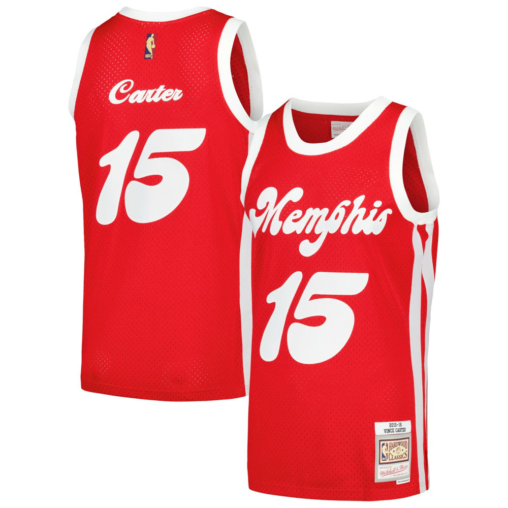 Vince Carter Memphis Grizzlies 2015/16 Hardwood Classics Swingman Jersey Red | Mitchell & Ness for sale