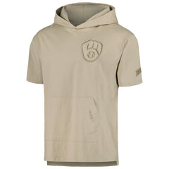 Milwaukee Brewers Pro Standard Neutral Hoodie T-Shirt - Tan - MLB Discount
