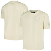 Cincinnati Reds Pro Standard Oversized Neutral CJ Dropped Shoulders T-Shirt - Cream - MLB Sale