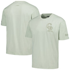 Colorado Rockies Pro Standard Oversized Neutral CJ Dropped Shoulders T-Shirt - Mint - MLB Lifestyle
