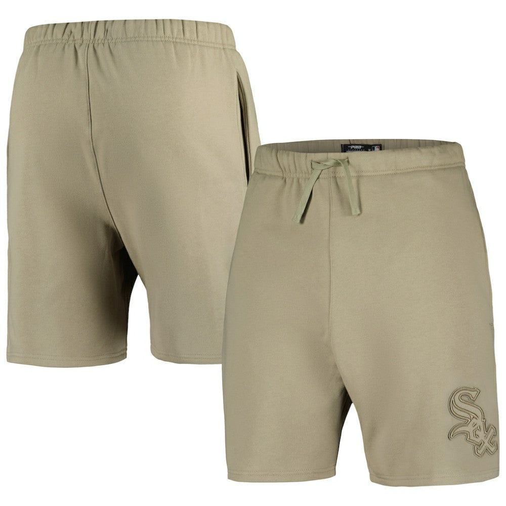 Chicago White Sox Pro Standard Neutral Fleece Shorts - Khaki - MLB Discount