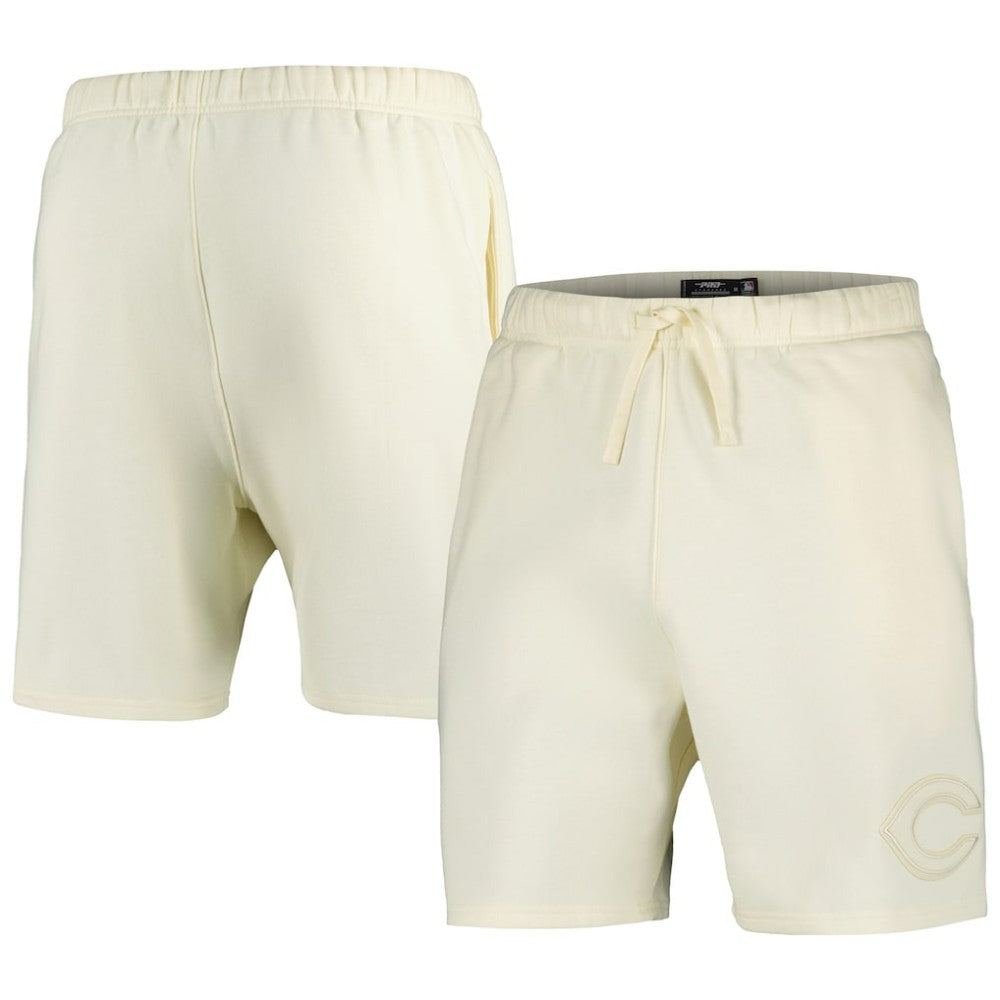 Cincinnati Reds Pro Standard Neutral Fleece Shorts - Cream - MLB on Sale