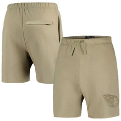 Cleveland Guardians Pro Standard Neutral Fleece Shorts - Khaki - MLB Online