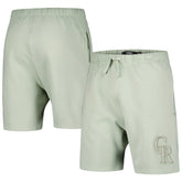 Colorado Rockies Pro Standard Neutral Fleece Shorts - Light Green - MLB Discount