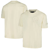 Milwaukee Brewers Pro Standard Oversized Neutral CJ Dropped Shoulders T-Shirt - Cream - MLB Online
