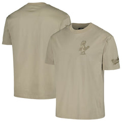 St. Louis Cardinals Pro Standard Oversized Neutral CJ Dropped Shoulders T-Shirt - Tan - MLB Sale