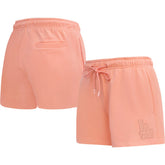 Los Angeles Dodgers Pro Standard Women's Neutral Fleece Shorts - Pink - MLB on Sale