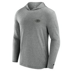 Cincinnati Reds Fanatics Front Office Tech Lightweight Hoodie T-Shirt - Black - Fanatics Sale