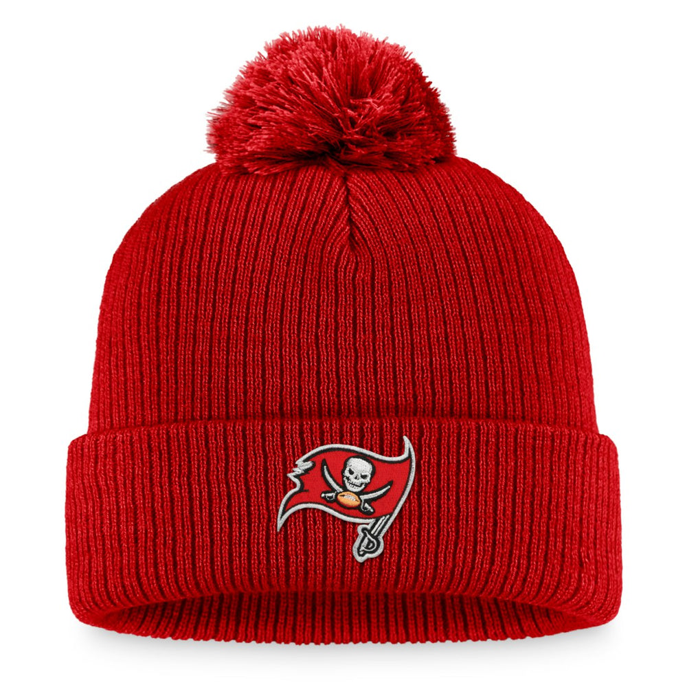 Fanatics Tampa Bay Buccaneers Women's Cuffed Knit Hat with Pom Red